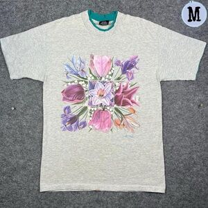 Vintage 90’s Signal Floral Double Collar Tee Shirt
